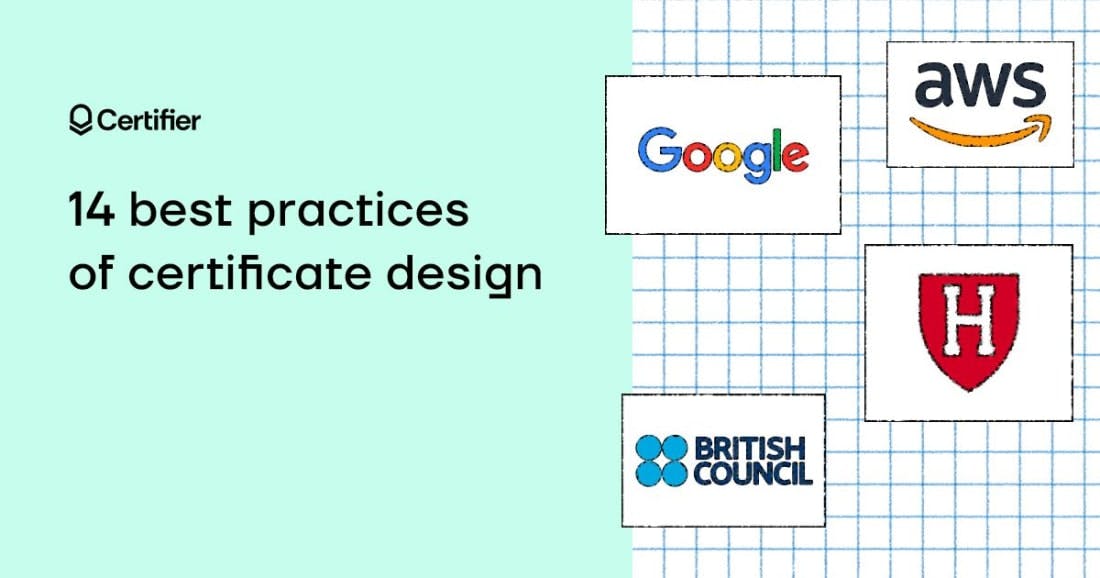 14 Best Practices of Certificate Design (Google, Harvard, AWS, etc.) - picture #1