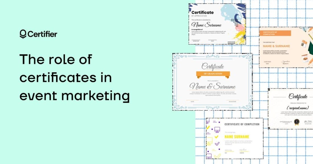 The Role of Certificates in Event Marketing - picture #1