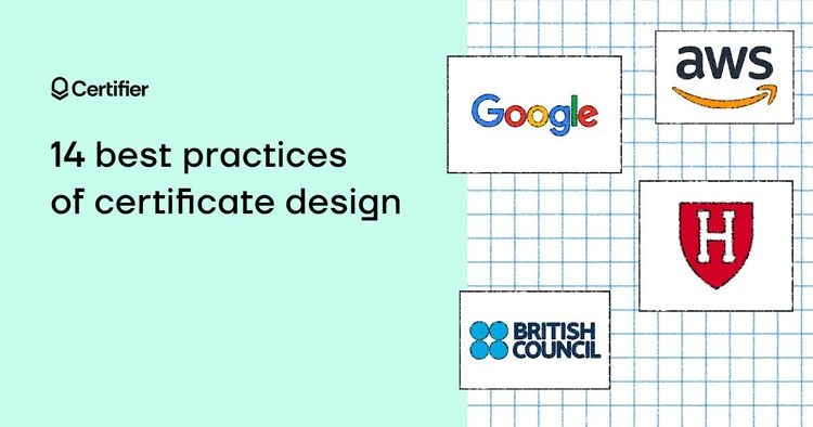 14 Best Practices of Certificate Design (Google, Harvard, AWS, etc.) cover image