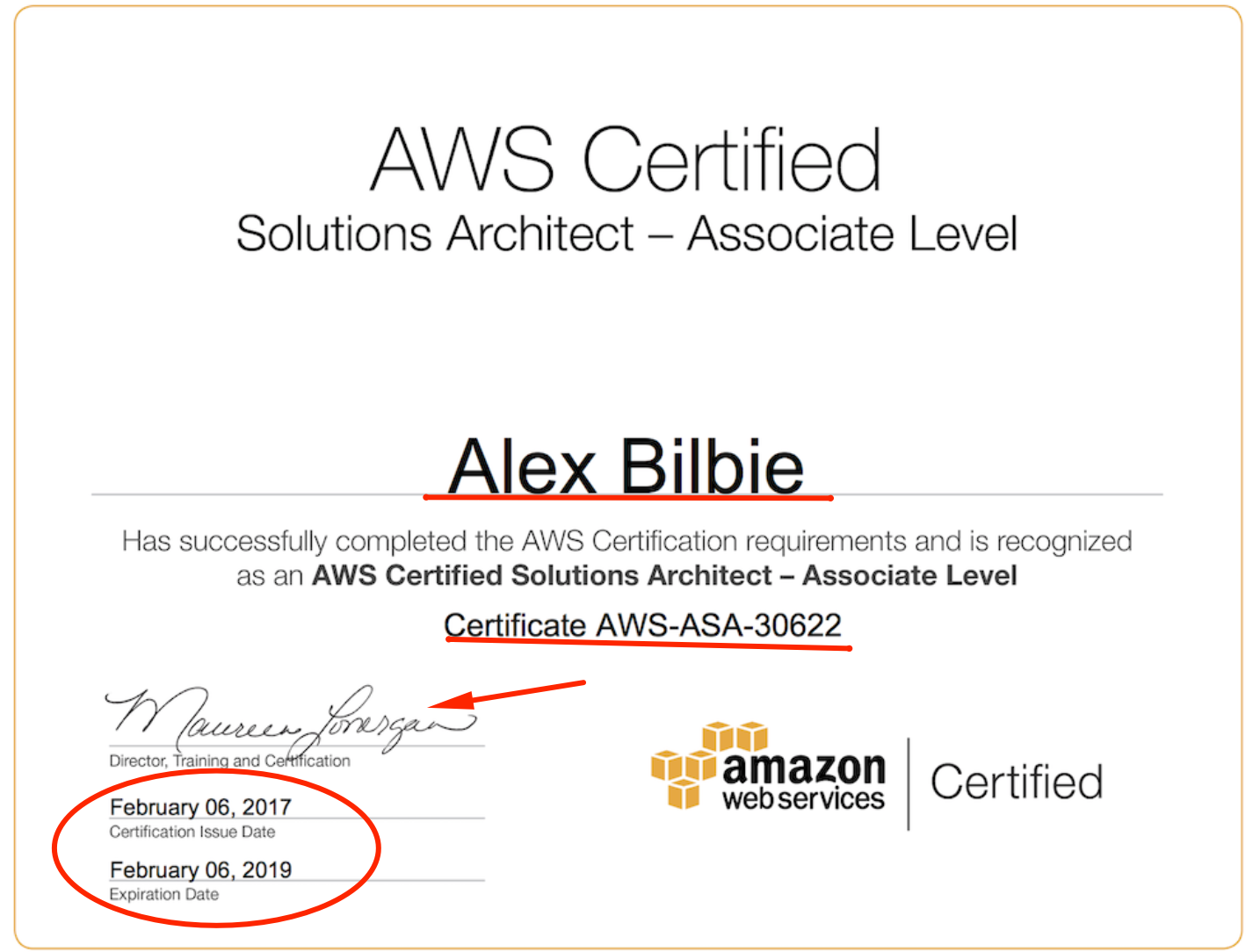 AWS Certificate