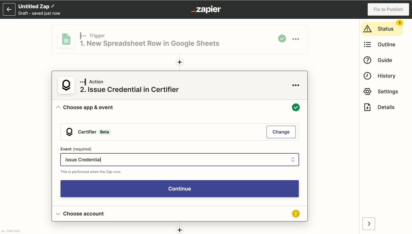 Certifier and Zapier - use Certifier as an action