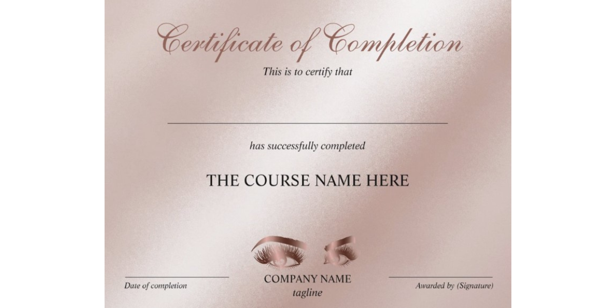 All in pink certificate template for nail salons.