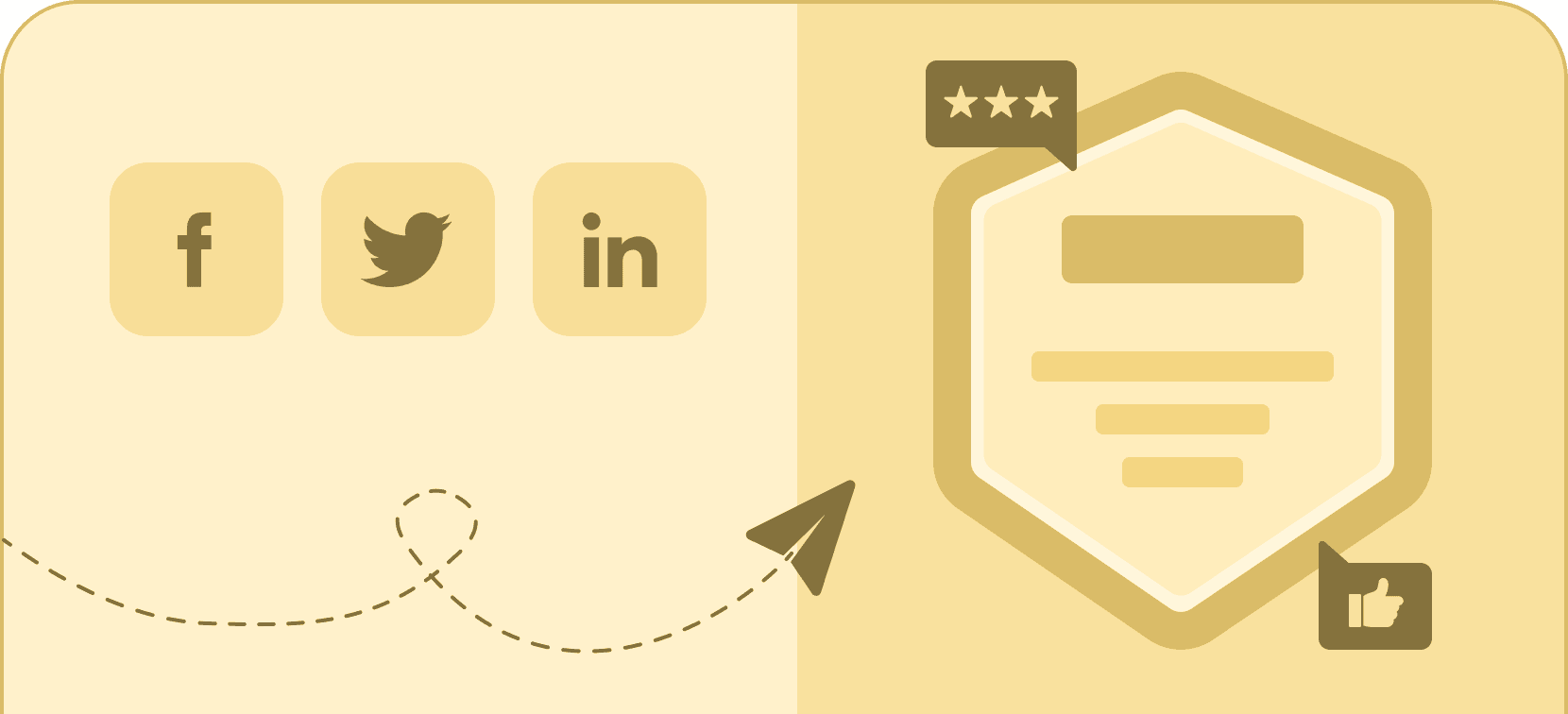 Social media buttons - Certifier features