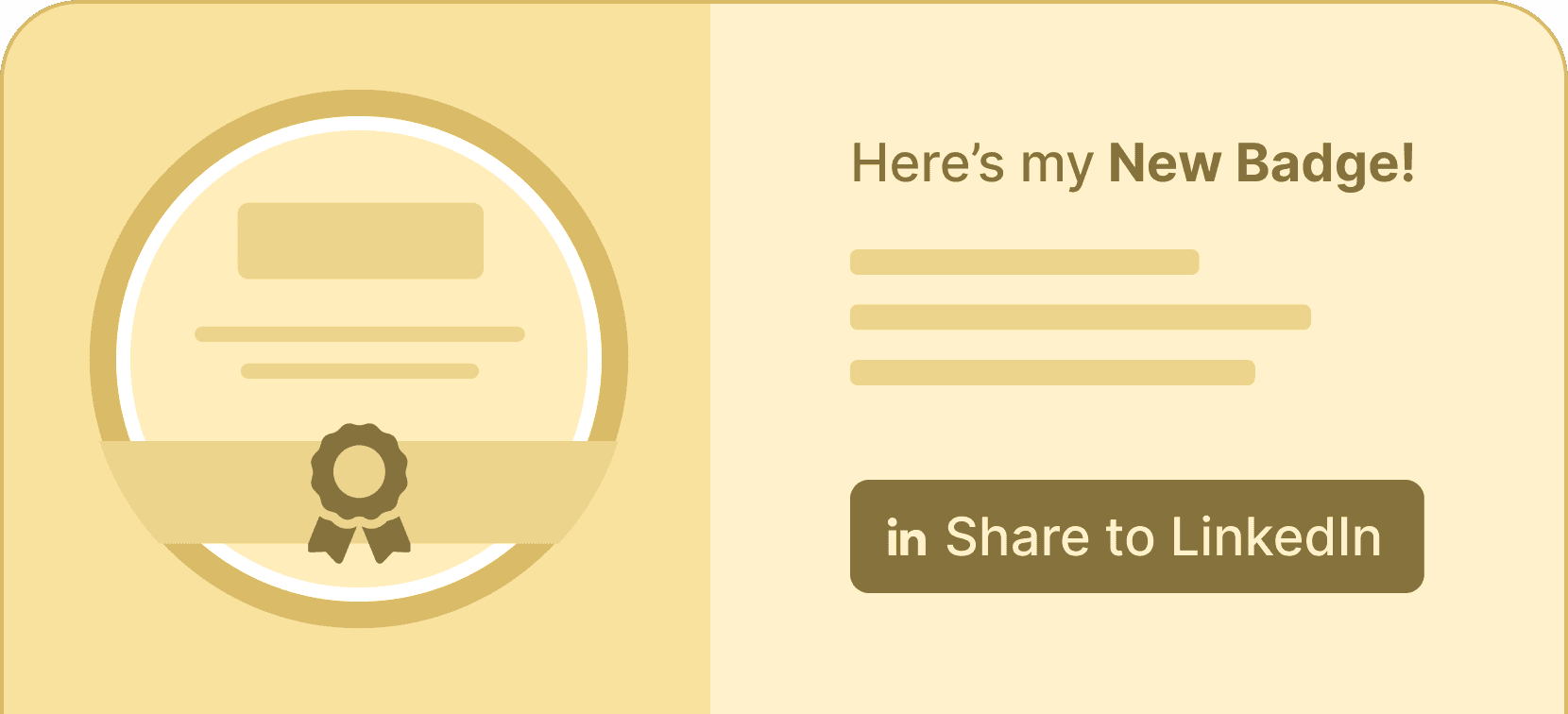 Share badge on linkedin - Certifier features