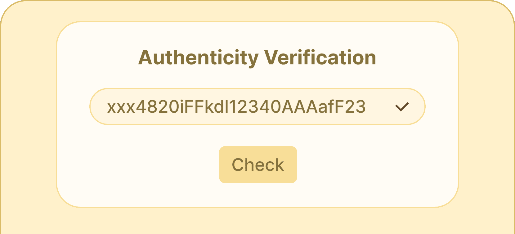 Uuid based verification - Certifier features