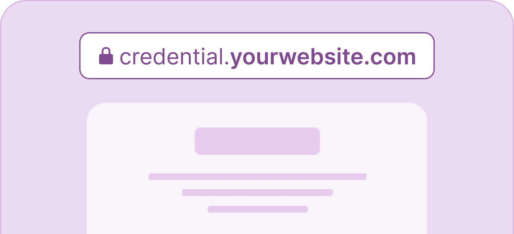 Credentials custom domain - Certifier features