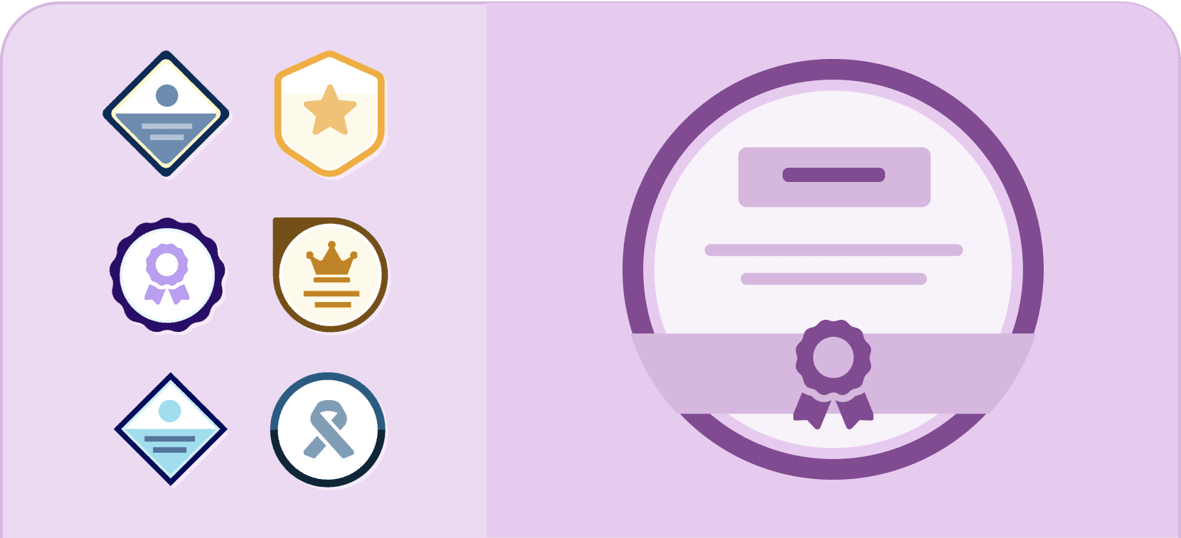 Design branded digital badges - Certifier features