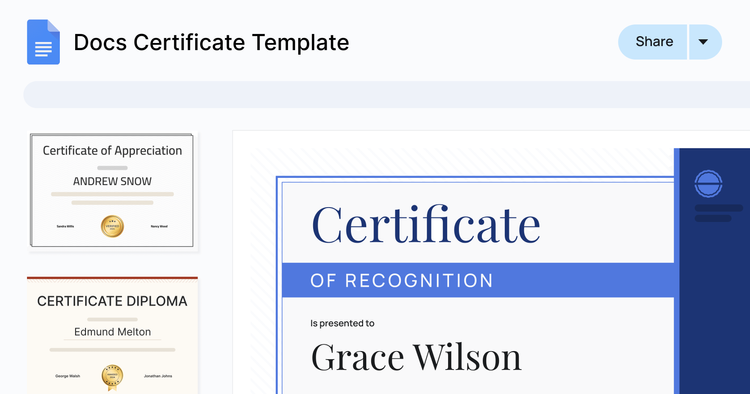 One Free Certificate Template in Google Docs for Every Purpose cover image