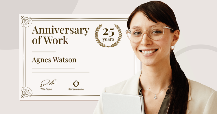 15 Work Anniversary Templates cover image