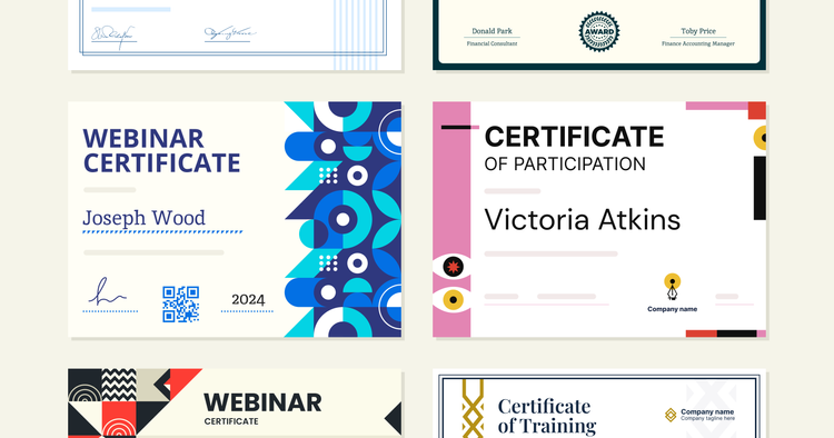 10+ Free Webinar Certificate Templates (2024 Update) cover image